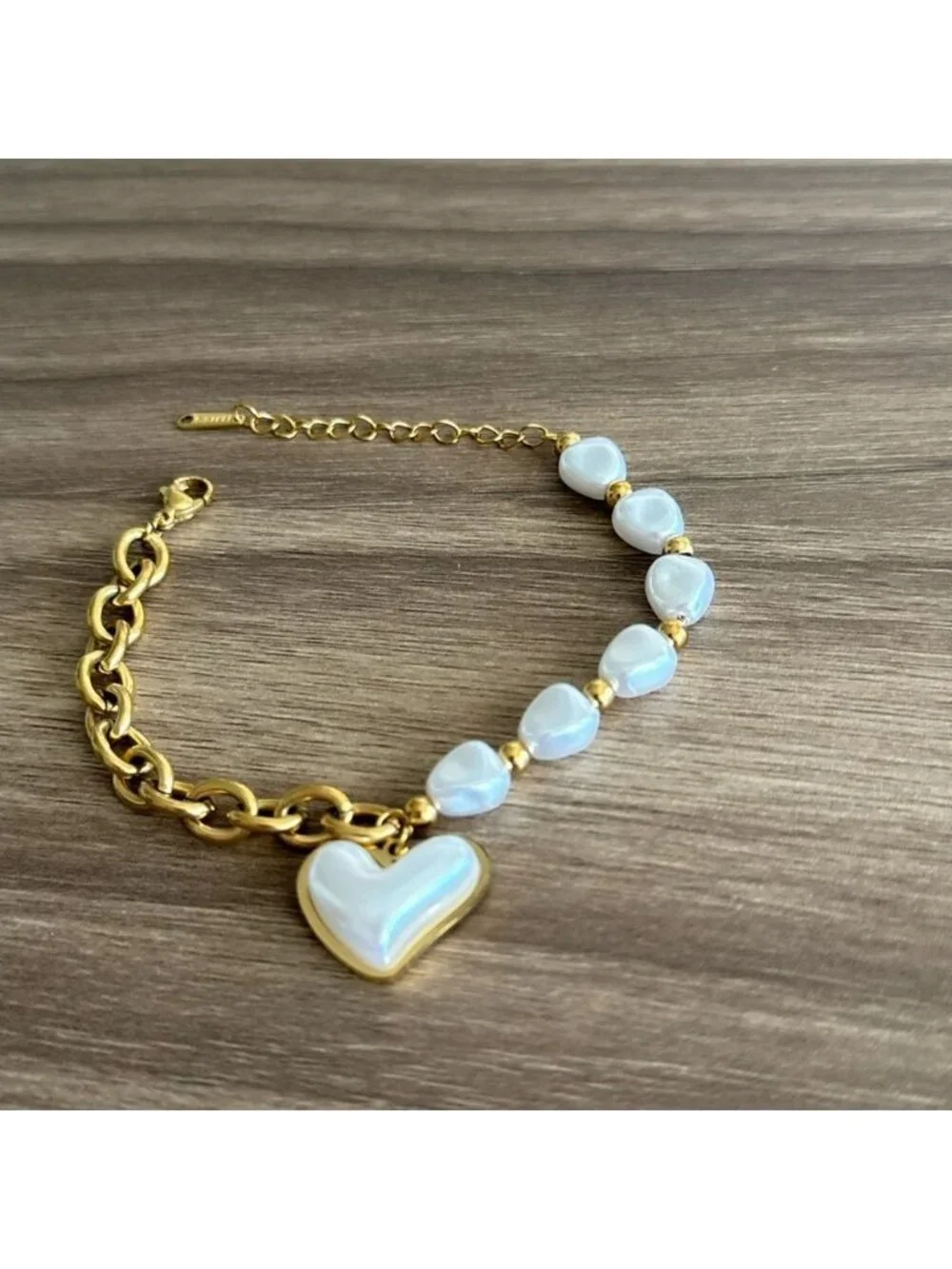 Pearl heart Bracelet Q818